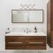 Designers Fountain Darby 30in 4-Light Satin Platinum Industrial Indoor Vanity Light with Clear Seeded Glass Shades 87004-SP - alternate 4
